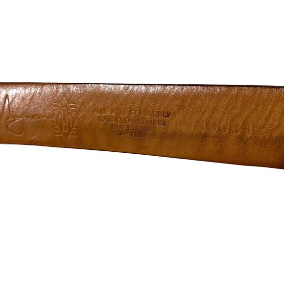 Martin Dingman Italian Leather Belt Lot of 2 Size 36 Business Career Office Wear - Picture 8 of 15